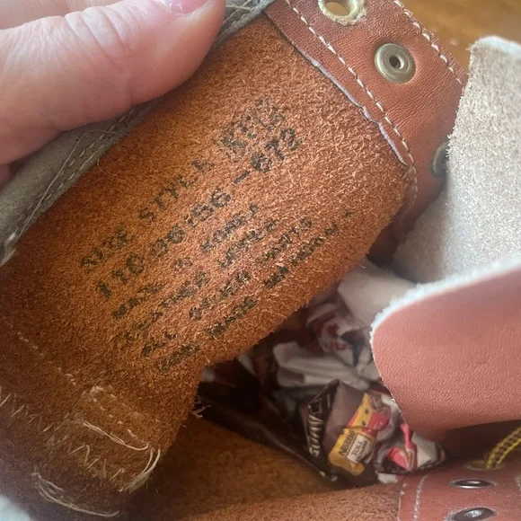 Vintage Wearmaster Sears USA Motorcycle Indy Biker Work Boots Brown Leather 11